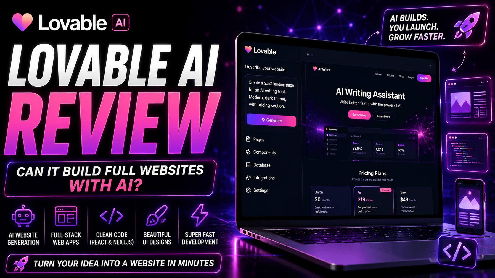 Lovable AI Review (2026): Can It Really Build Full Websites with AI? Complete Guide